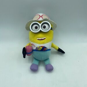 Illumination TY Beanie JERRY Minion Plush Vacation Outfit‎ Drink Fanny Pack 8in